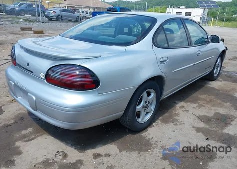 2001 Pontiac Grand Prix Se from USA, damaged, VIN 1G2WK52J91F145029